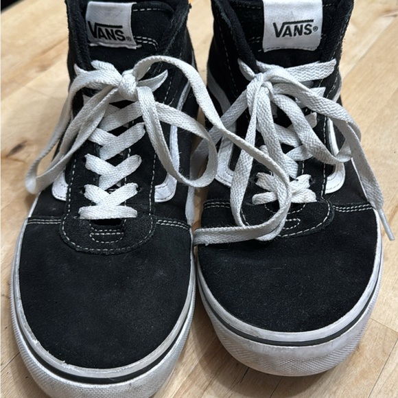 Vans Classic Black and White High-Tops - Picture 1 of 4